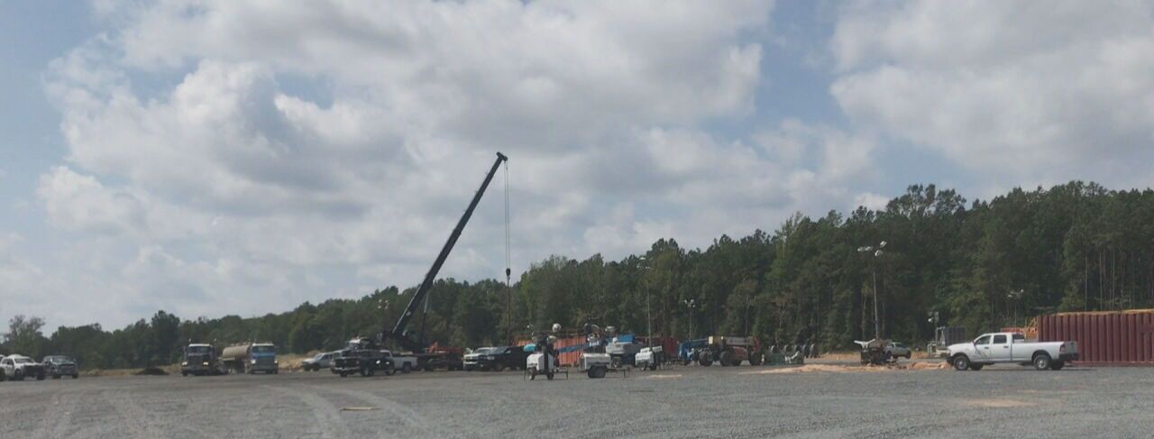 fracking underway